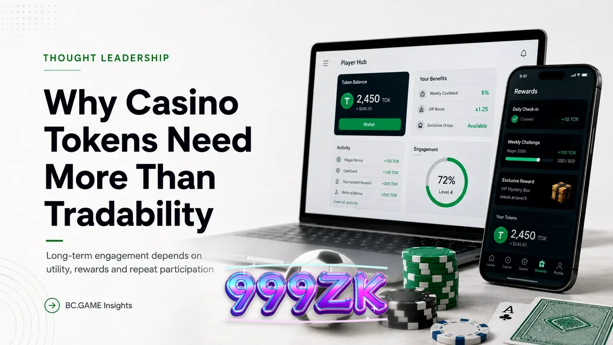 Visualisasi konsep token kripto dalam ekosistem kasino digital